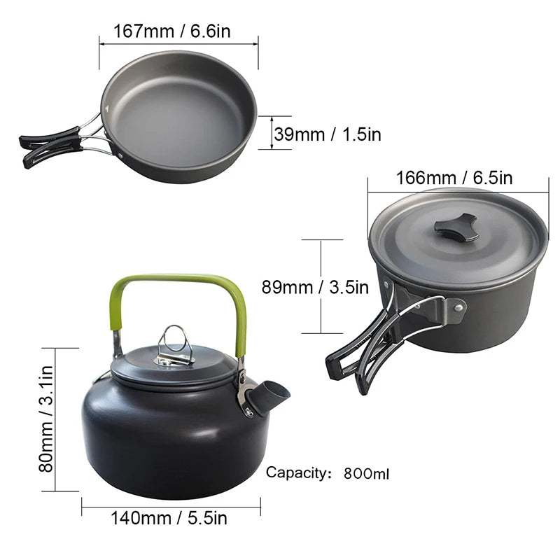 1 Set Outdoor Pots Pans