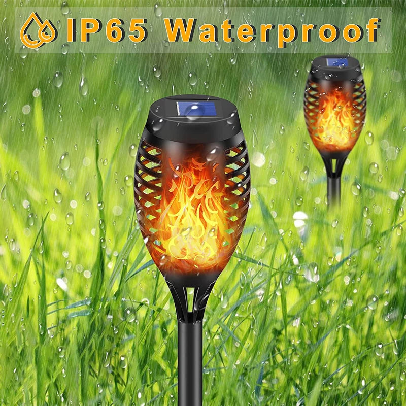 12/33 LED Solar Flame Lamp Outdoor Solar Torch