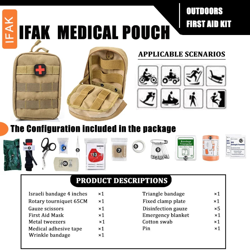 Tactical Medical Pouch First Aid Kit