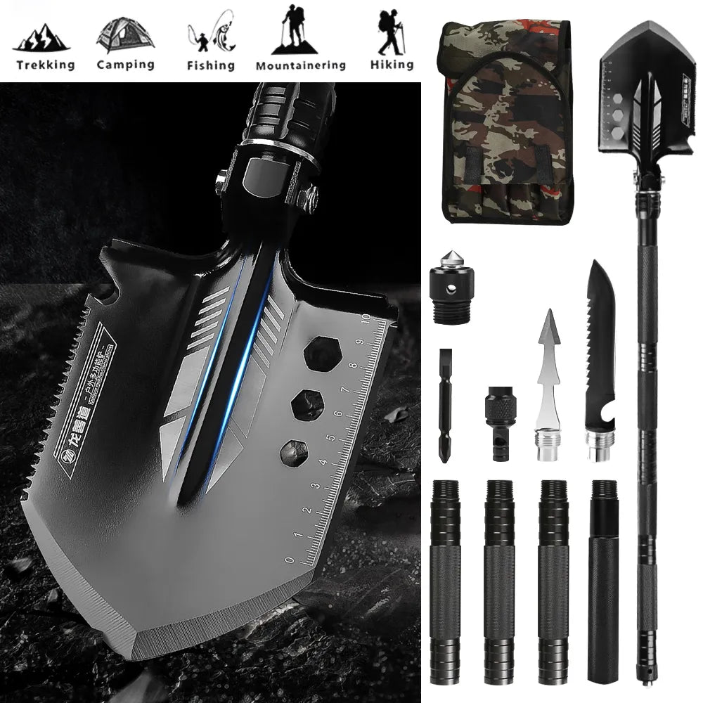 Multifunction Camping Shovel/Survival Tool Kit