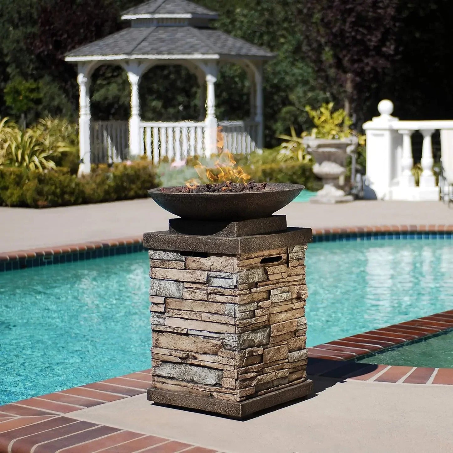 Propane Firebowl Column