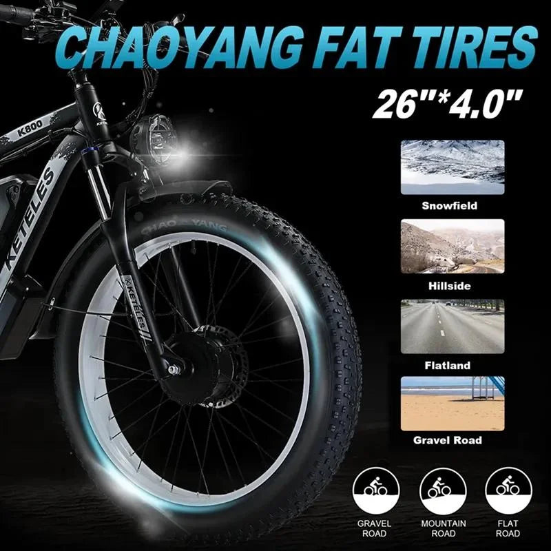 Electric Bicycle, Dual Motor. - mygreatoutdoorescape