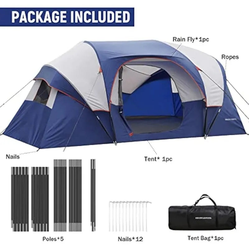 10 Person Camping Tent - mygreatoutdoorescape