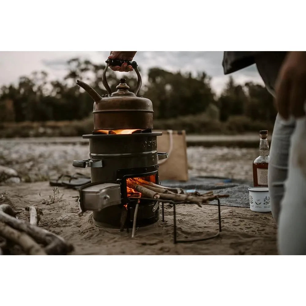 Premium Wood Burning Rocket Stove - mygreatoutdoorescape