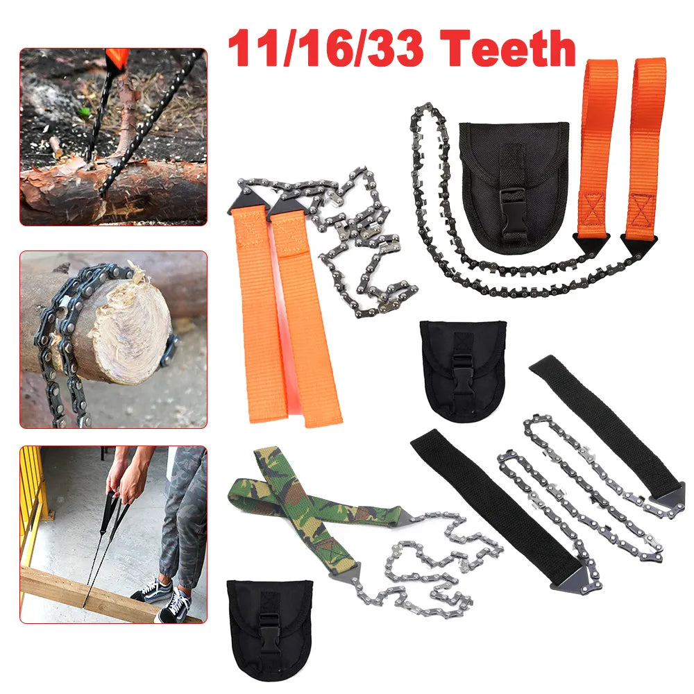 11/16/33 Teeth Survival Chain Saw - mygreatoutdoorescape