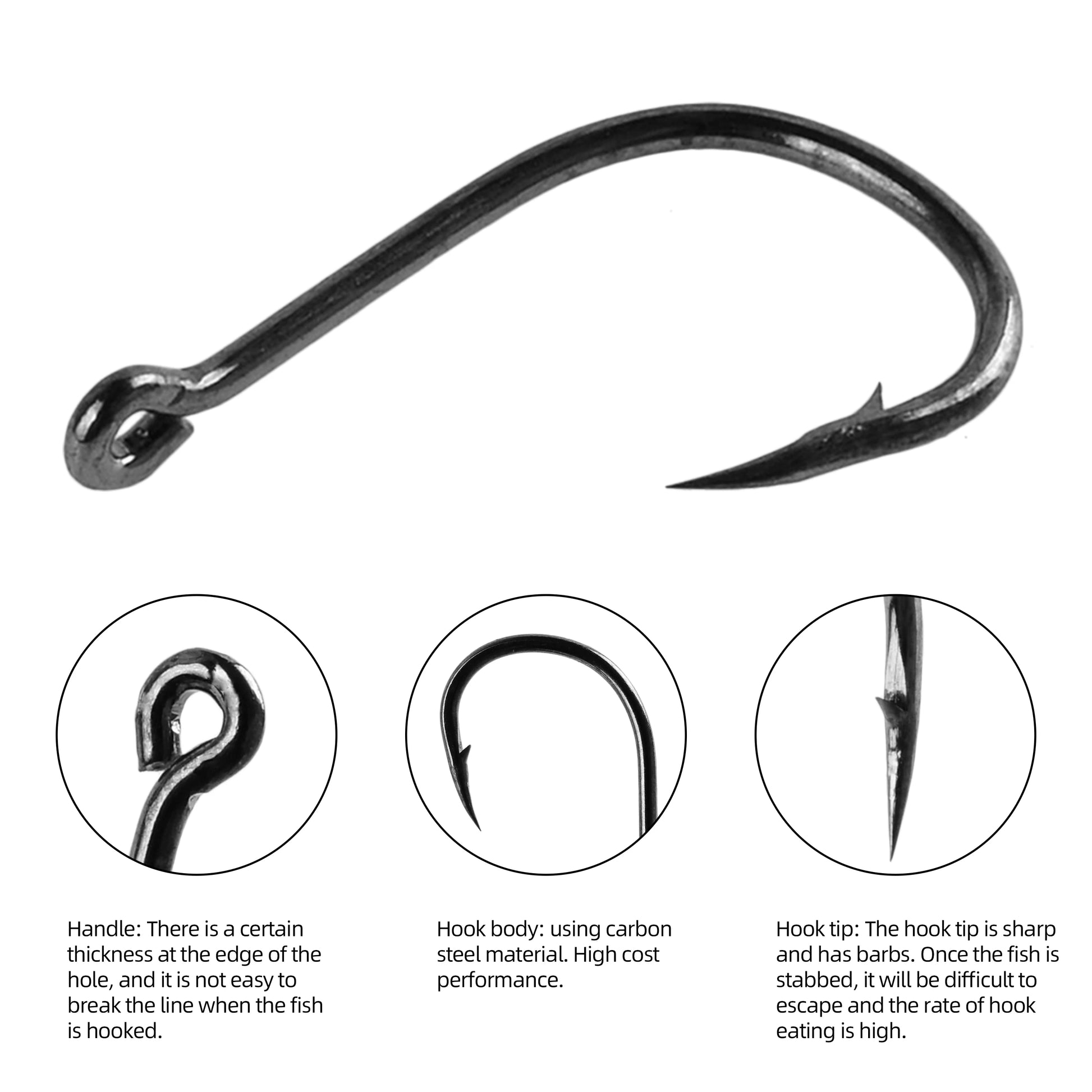 Fishing Hooks Set High Carbon Steel - mygreatoutdoorescape