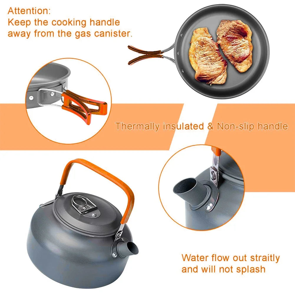 Outdoor Camping Cookware Set - mygreatoutdoorescape