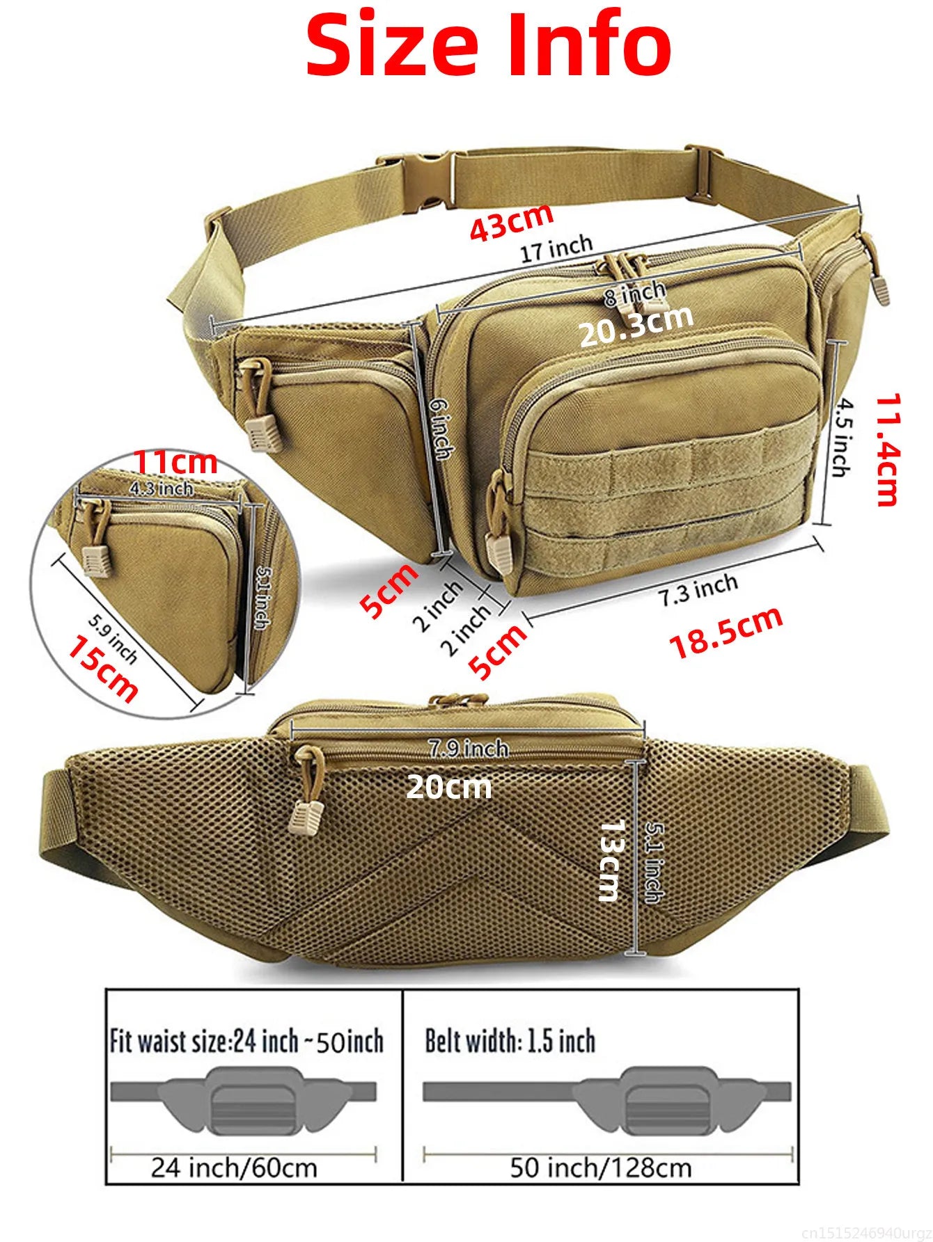 Military Tactical Waist Gun Bag - mygreatoutdoorescape