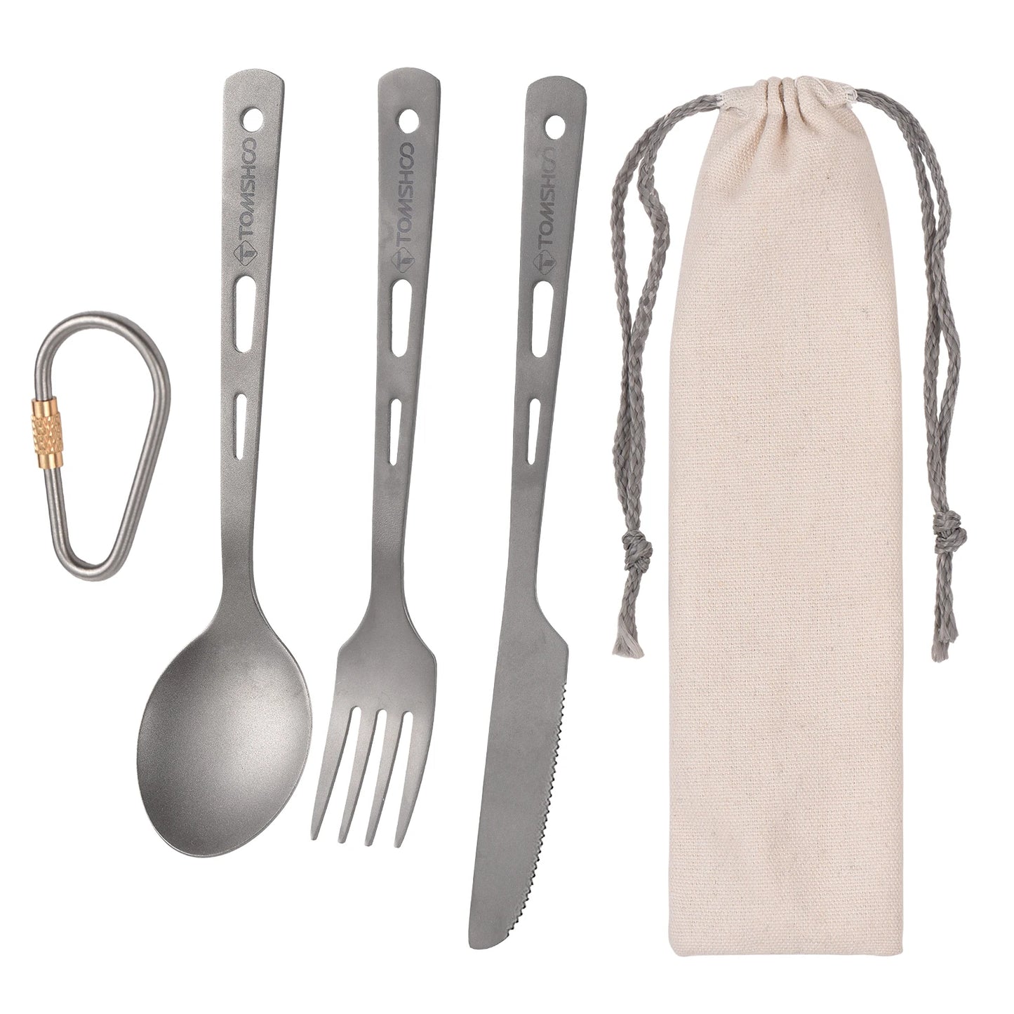 Titanium 3PCS Cutlery Set - mygreatoutdoorescape