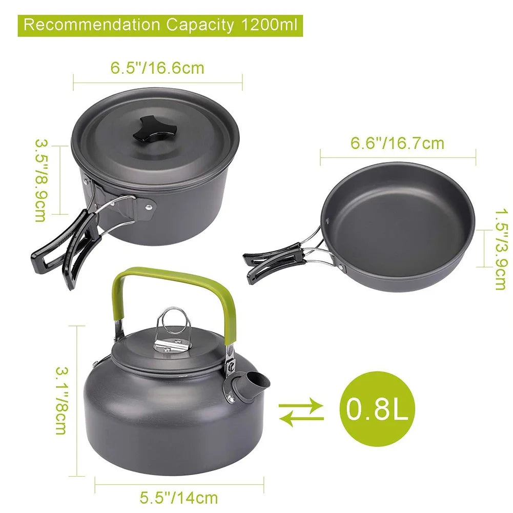 Outdoor Camping Cookware Set - mygreatoutdoorescape