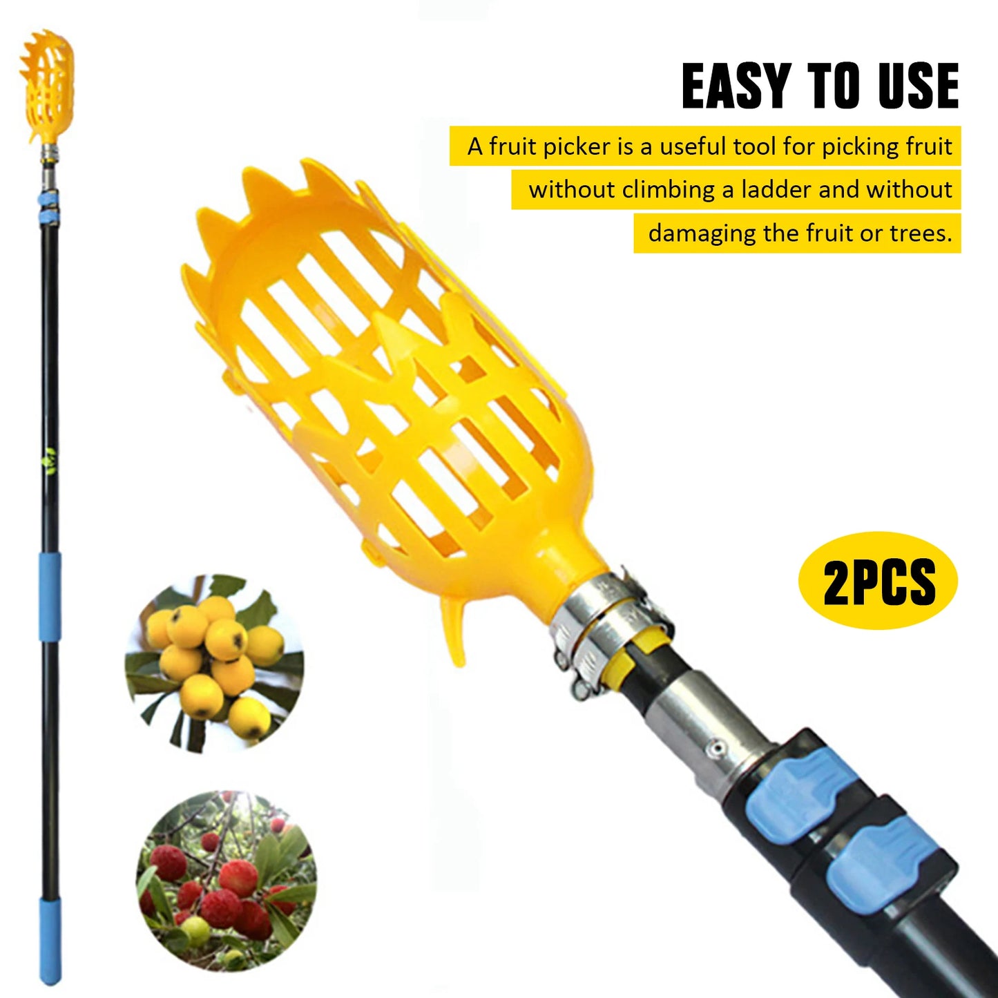 2pcs Plastic Fruit Picker