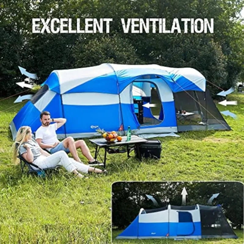 8 Person Family Camping Tent - mygreatoutdoorescape