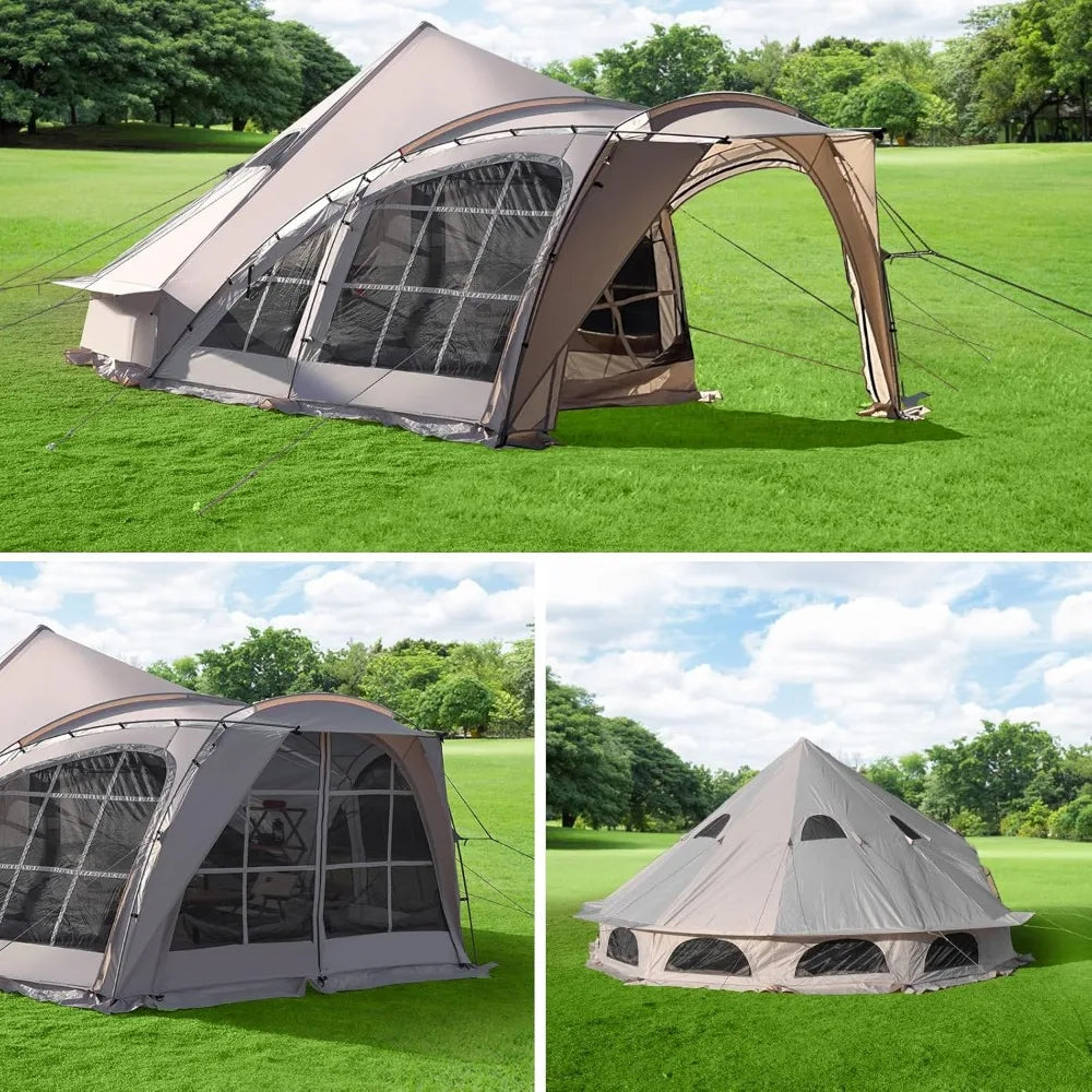 4/6/8 Person Family Tents with Rainfly