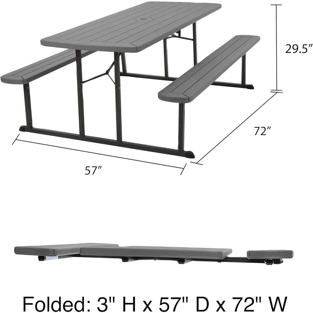 6 Ft Folding Picnic Table