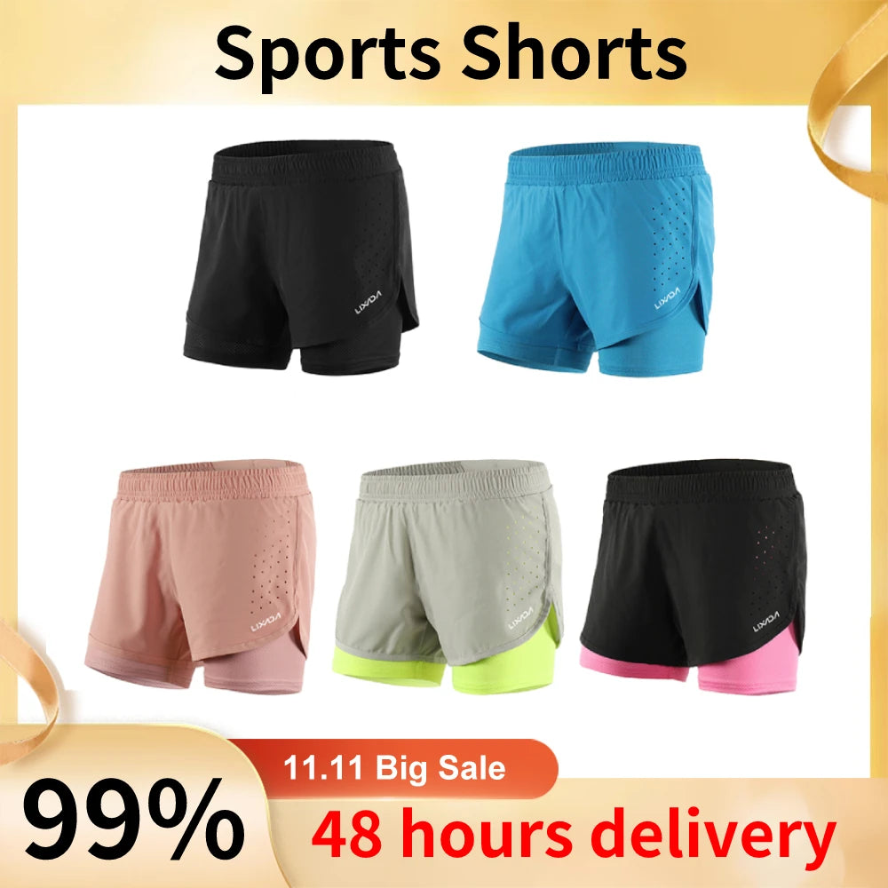 Women 2 In 1 Running Shorts