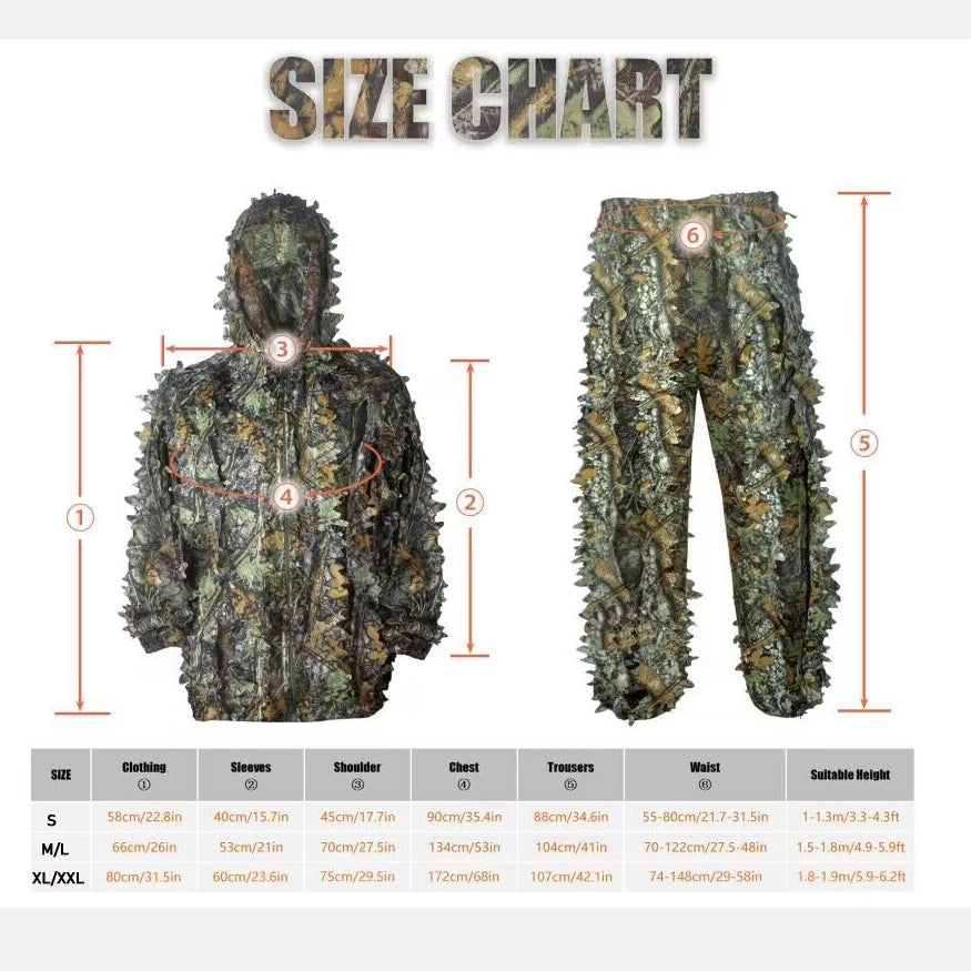 6 in 1Breathable Camouflage Hunting Suit - mygreatoutdoorescape