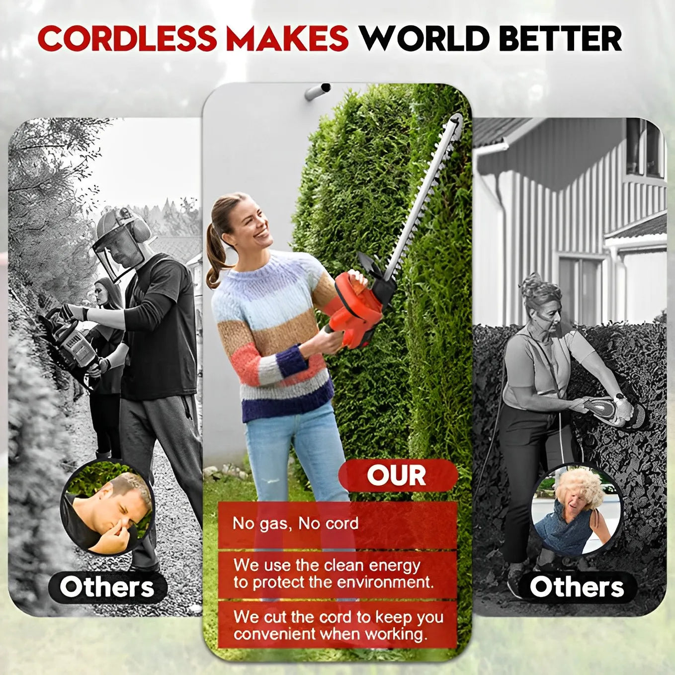 Cordless Hedge Trimmer 22 inch