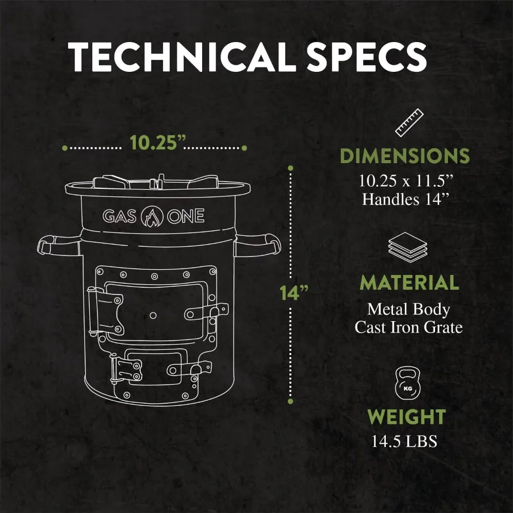 Premium Wood Burning Rocket Stove - mygreatoutdoorescape