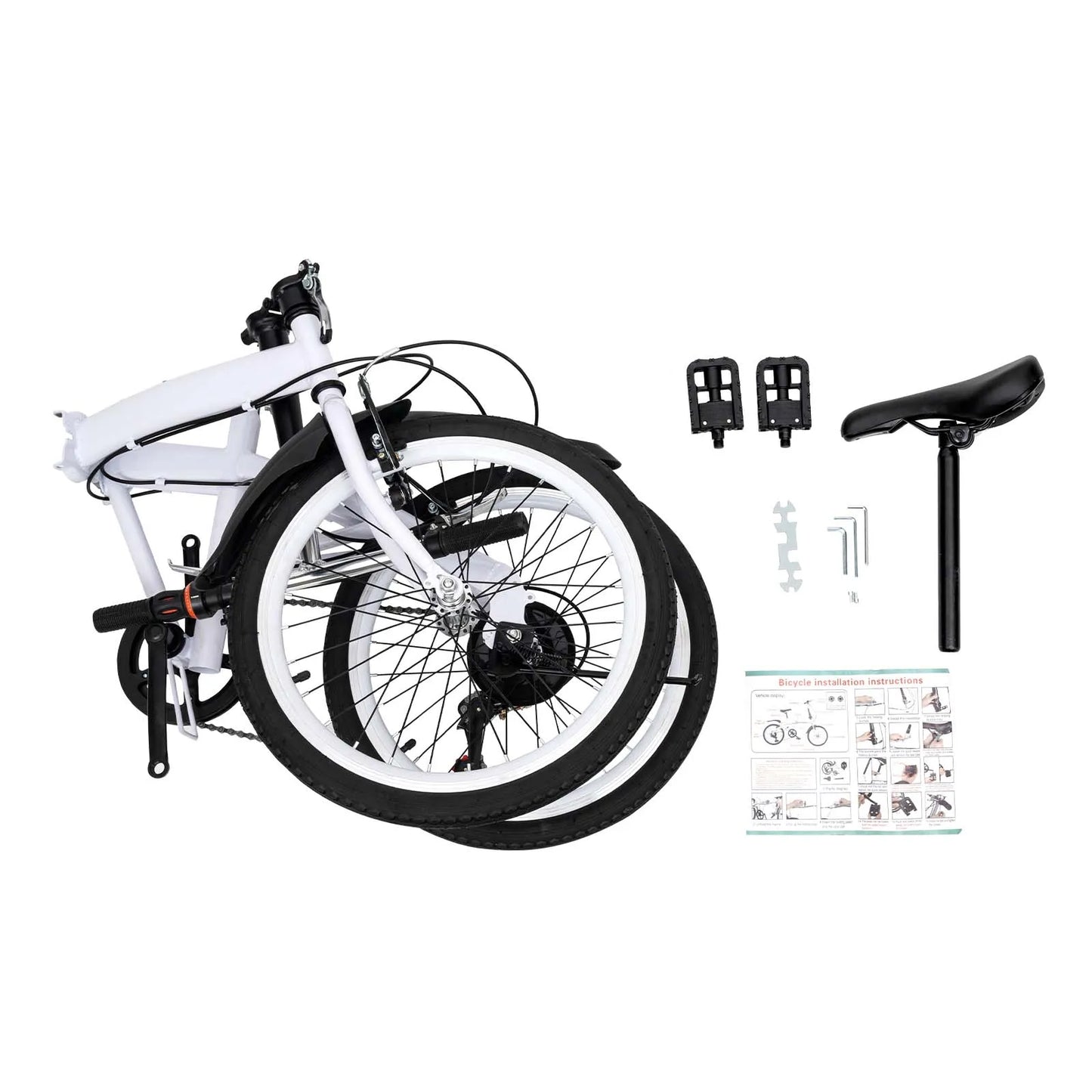 20” Folding Bike-7-Speed