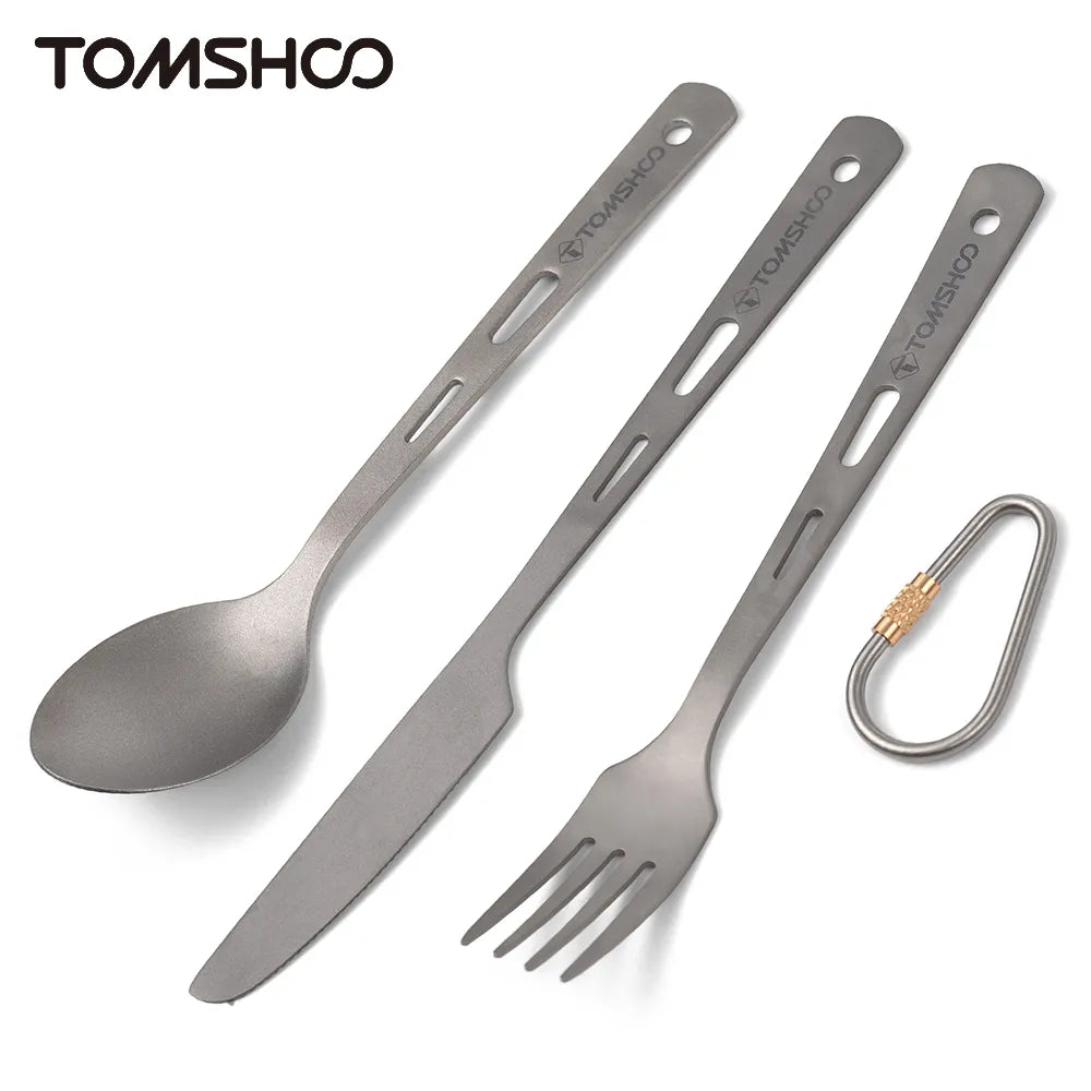 Titanium 3PCS Cutlery Set - mygreatoutdoorescape