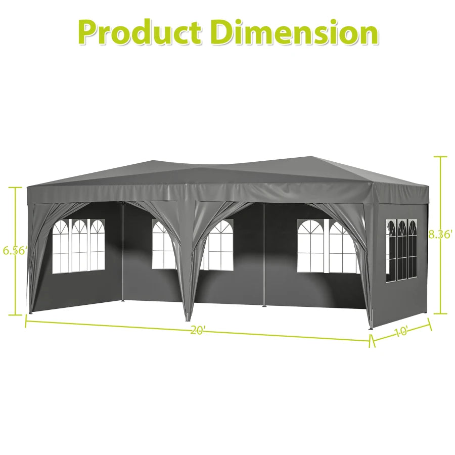 Pop Up Canopy,10'x20' - mygreatoutdoorescape