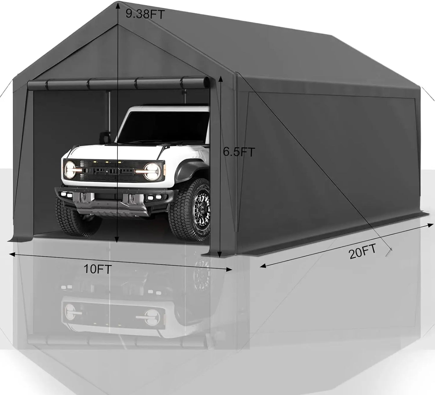 Outdoor Carport Heavy Duty Canopy Storage Shed