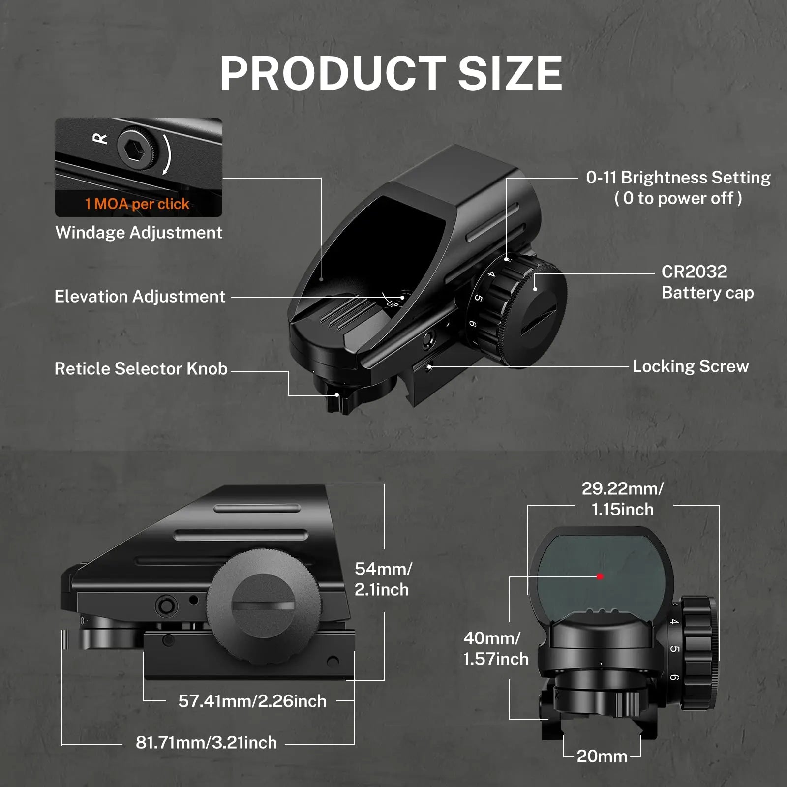 CVLIFE Riflescope Wide View - mygreatoutdoorescape