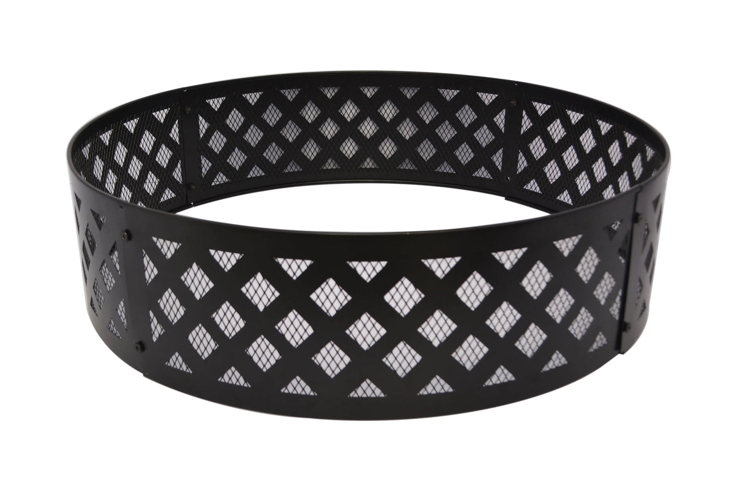 36" Steel Fire Ring Black