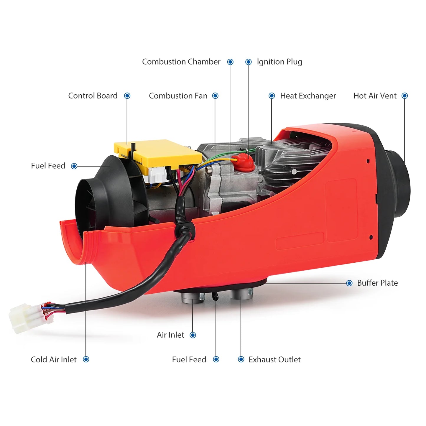 2KW 12V Car Heater 2000W