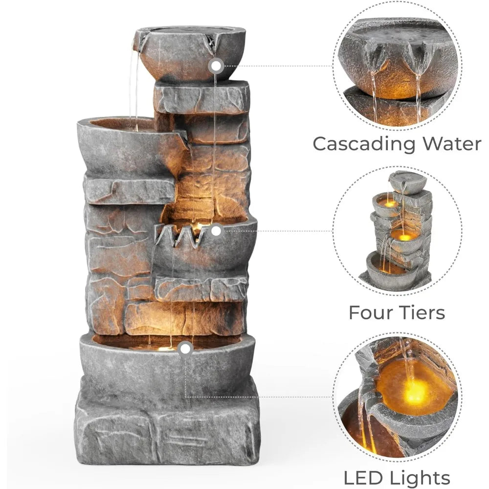 LED outdoor fountain