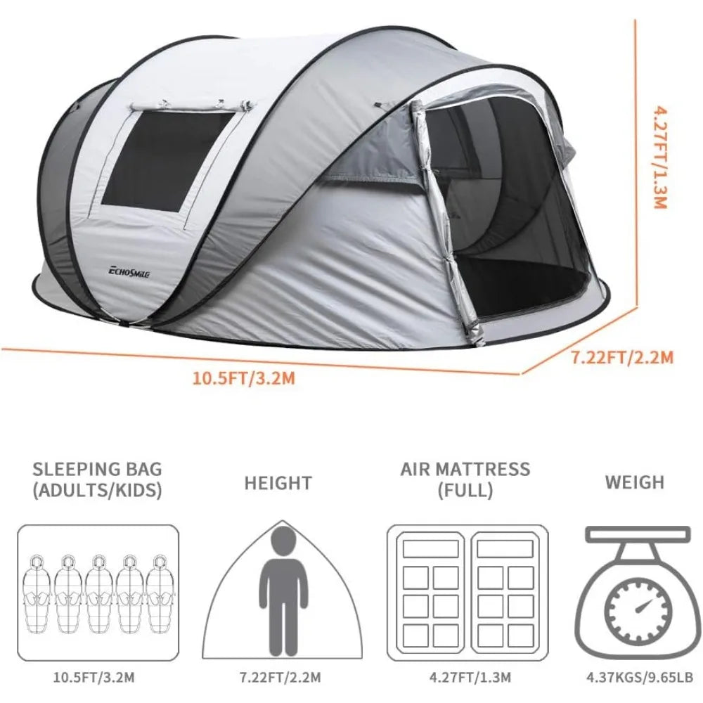 Pop Up Tent,  2/4/6/8/10 Person